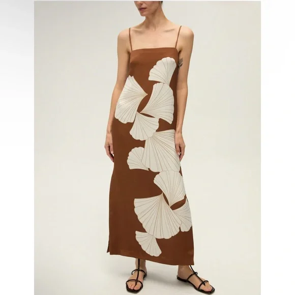 VERONICA BEARD Petra Dress in Whisky Multi size 4 $649 pre owned - Picture 3 of 15